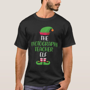 Photography Teacher Elf Christmas Family Matching T-Shirt