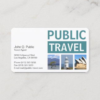 Photography Travel Agency Business Card