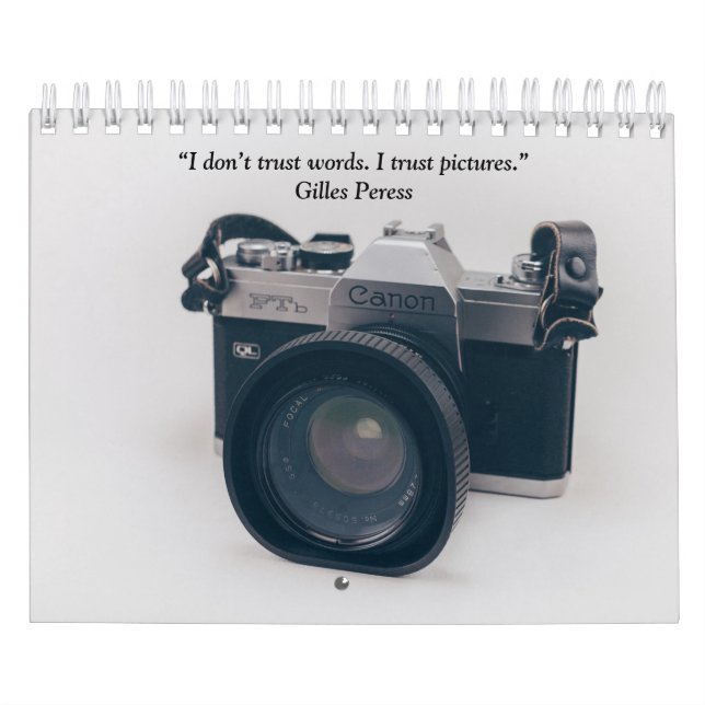 Photography Vintage Camera Calendar (Cover)