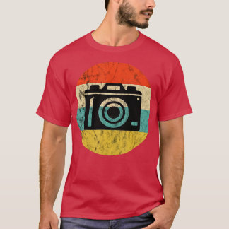 Photography Vintage Retro Sunset Camera Lens Photo T-Shirt