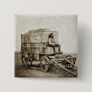 Photography Wagon of Roger Fenton Photo Realism 15 Cm Square Badge