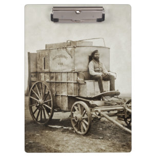 Photography Wagon of Roger Fenton Photo Realism Clipboard