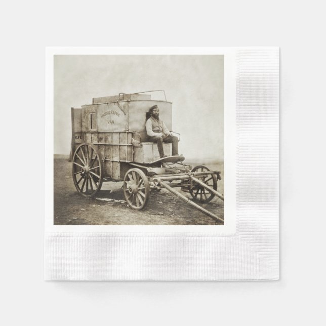 Photography Wagon of Roger Fenton Photo Realism Napkin (Front)