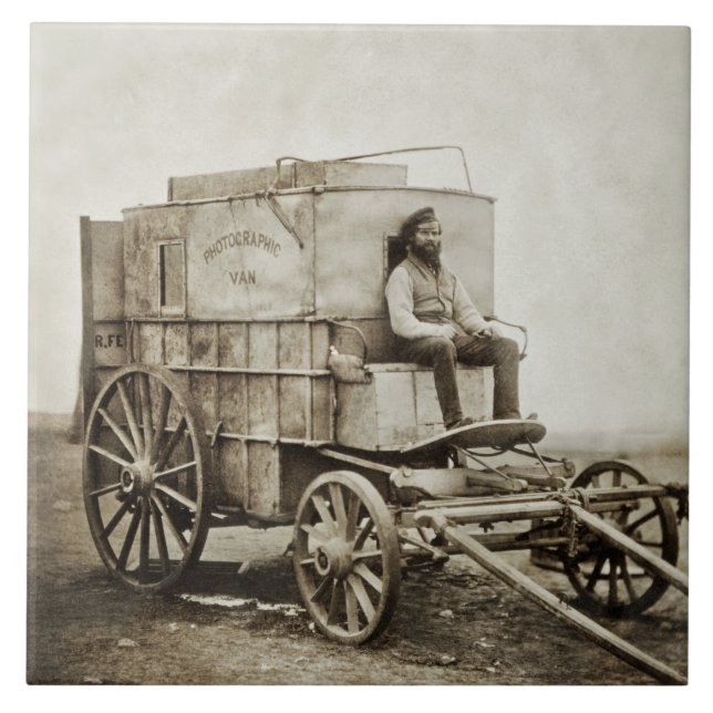 Photography Wagon of Roger Fenton Photo Realism Tile (Front)