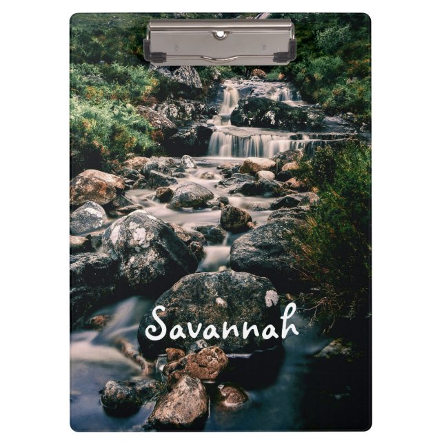 Photography WATERFALL STONES + your ideas Clipboard (Front)