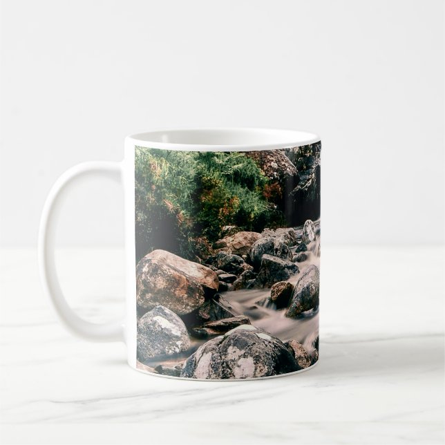 Photography WATERFALL STONES + your ideas Coffee Mug (Left)