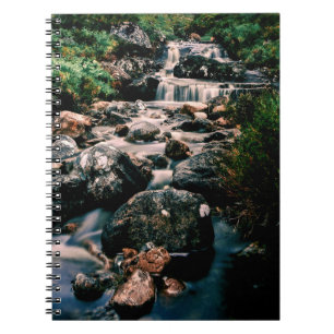 Photography WATERFALL STONES + your ideas Spiral Notebook