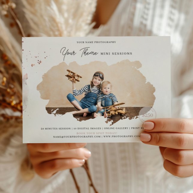 Photography Your Theme Mini Session Marketing Card (Creator Uploaded)