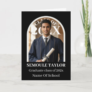 PhotoPop Arch Graduate African American Congratula Card