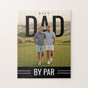 PhotoPop Best Dad By Par Custom Photo Jigsaw Puzzle