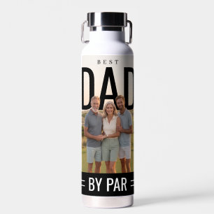 PhotoPop Best Dad By Par Custom Photo Water Bottle
