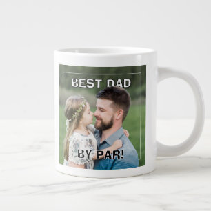 PhotoPop Best Dad By Par Custom Year Photo Trends  Large Coffee Mug