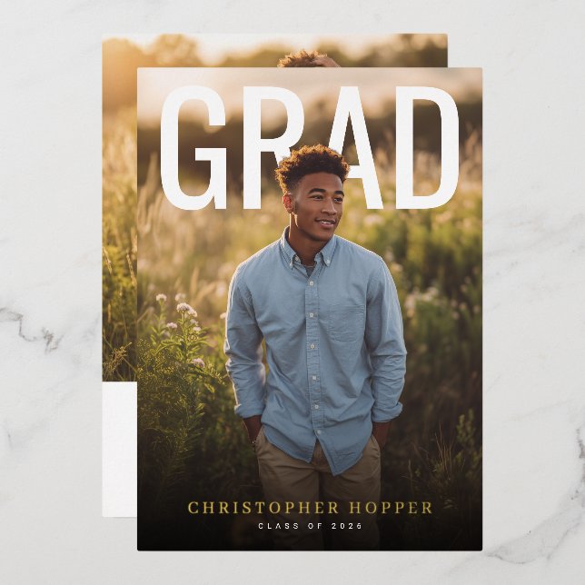 PhotoPop Contemporary Graduation Party (Front/Back)