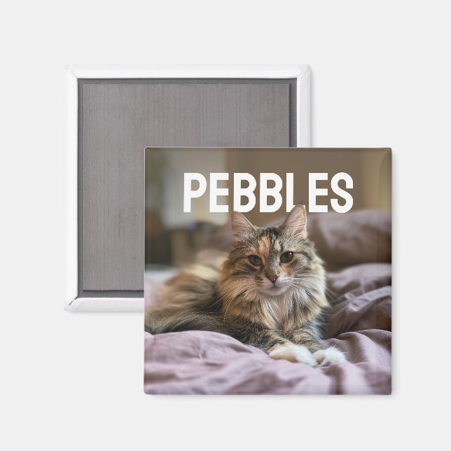 PhotoPop Custom Pet Photo Magnet (Front/Back)