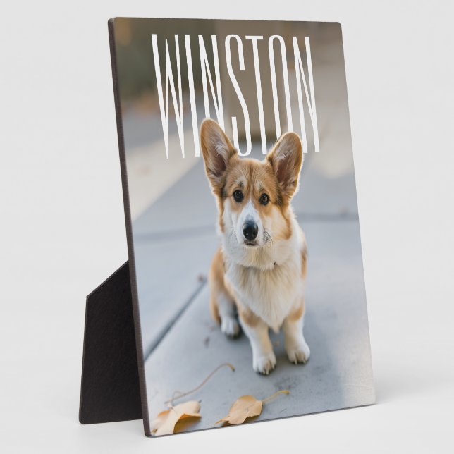 PhotoPop Custom Pet Photo Plaque (Side)