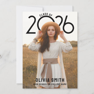 PhotoPop Modern Graduation Invitation