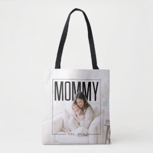 PhotoPop Mummy Est Custom Photo Tote Bag