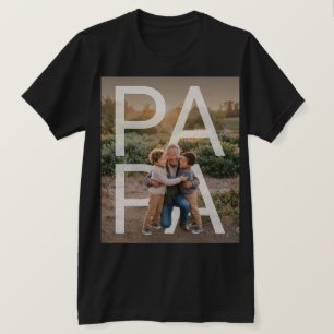PhotoPop Papa Custom Family Photo T-Shirt