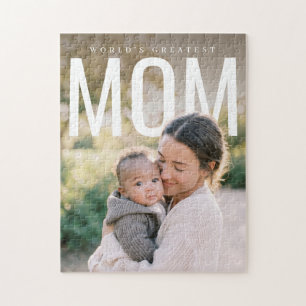 PhotoPop Worlds Greatest Mum Custom Photo Jigsaw Puzzle