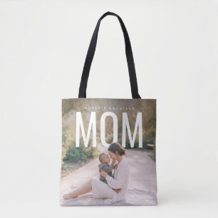 PhotoPop Worlds Greatest Mum Custom Photo Tote Bag