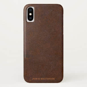 Photorealistic Dark Brown Rusty Metal Case-Mate iPhone Case