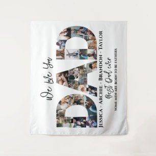 Photos Collage Gift for Dad Personalised Pictures Tapestry
