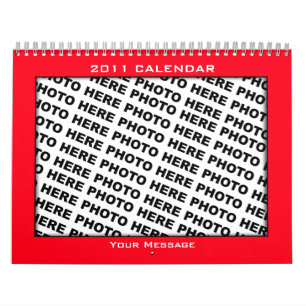 Photos Insert Calendar 2011 Template Colour Frame