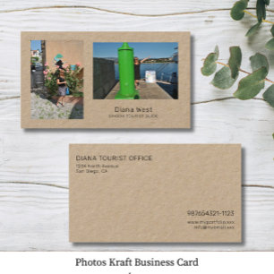 Photos Kraft Business Card