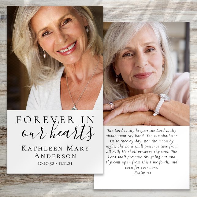 Photos Memorial Funeral Prayer Card (Creator Uploaded)