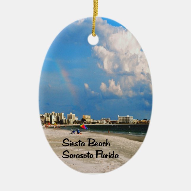 Photos of different areas of the United States Ceramic Tree Decoration (Front)