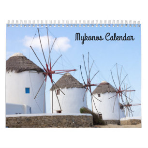 Photos of Mykonos, Greece Calendar