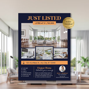 Photos Real Estate New Home Editable Listing Flyer