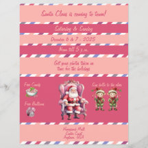 Photos With Santa In the Mall Flyer