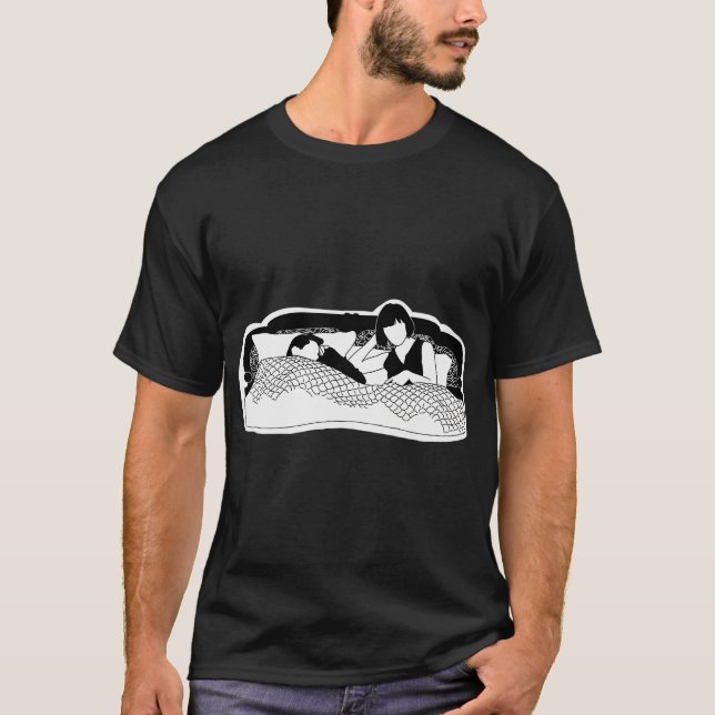 Phrack in Bed T-Shirt (Front)