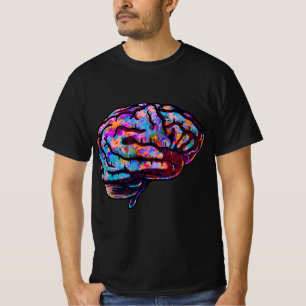 Phsychedelic Art Tie Dye Human Brain Cool Neurolog T-Shirt