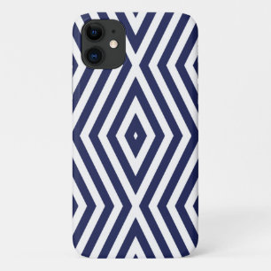 Phthalo Blue Moods Diamond Chevrons Case-Mate iPhone Case