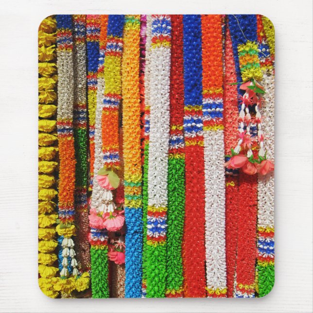Phuang Maalai - Thai Floral Garland Mouse Pad (Front)