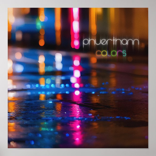 Phuerthann "Colours" Album Art Poster (Front)