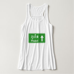 Phuket Ahead ⚠ Thai Highway Traffic Sign ⚠ Singlet