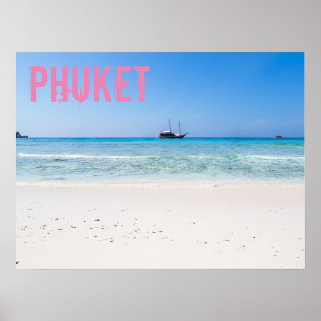 Phuket Beach Thailand souvenir Poster (Front)