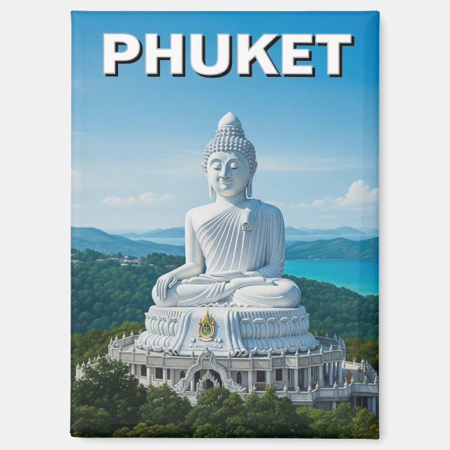 Phuket Big Buddha Thailand Magnet (Front)