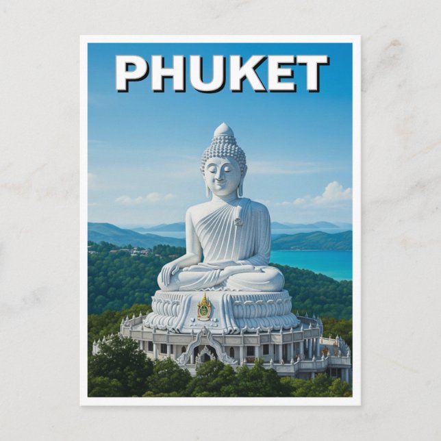 Phuket Big Buddha Thailand Postcard (Front)