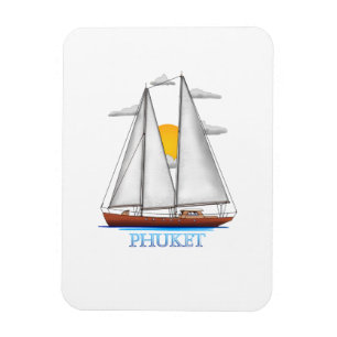 Phuket Coastal Nautical Sailing Sailor Magnet