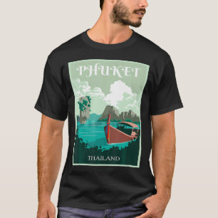 Phuket Longtail Boat Thailand Island Samui Souveni T-Shirt