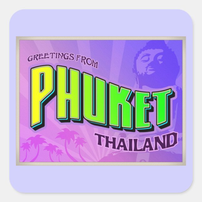 PHUKET SQUARE STICKER (Front)