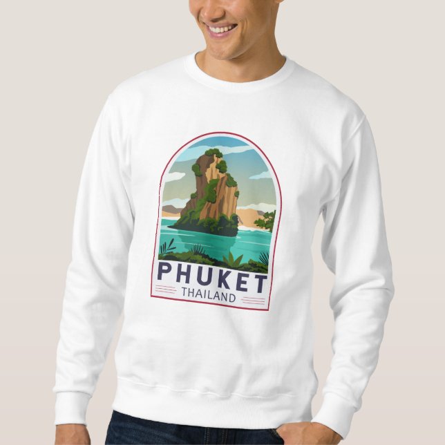Phuket Thailand Retro Sweatshirt (Front)