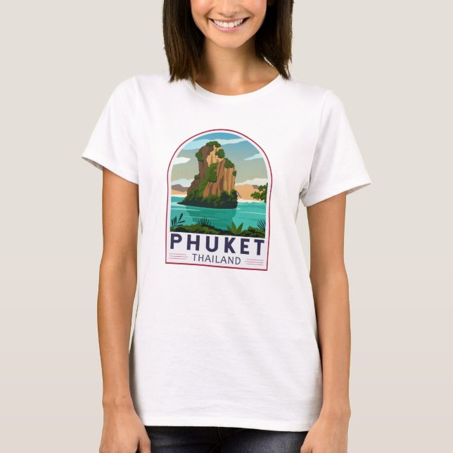 Phuket Thailand Retro T-Shirt (Front)