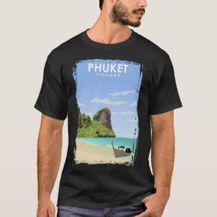 Phuket Thailand Travel Poster  T-Shirt