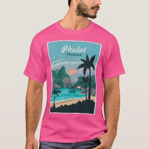 Phuket Thailand Vintage Resort Travel Advertising T-Shirt