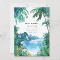 Phuket Wedding Thailand Invitation